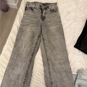 Zara Women's Black Straight Leg Jeans